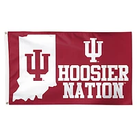 WinCraft Indiana Hoosiers 3' x 5' Single-Sided Deluxe Mascot Flag