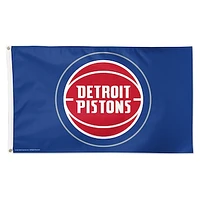 WinCraft Detroit Pistons 3' x 5' Single-Sided Deluxe Primary Team Logo Flag