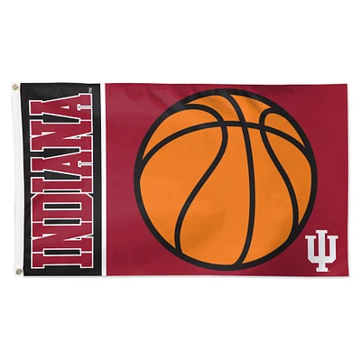 WinCraft Indiana Hoosiers 3' x 5' Basketball Deluxe Single-Sided Flag