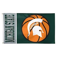 WinCraft Michigan State Spartans 3' x 5' Basketball Deluxe Single-Sided Flag