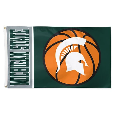 WinCraft Michigan State Spartans 3' x 5' Basketball Deluxe Single-Sided Flag
