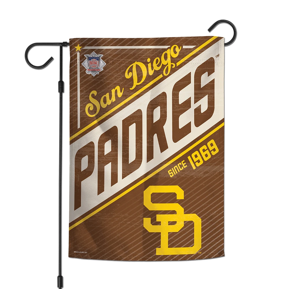 WinCraft San Diego Padres 12" x 18" Cooperstown Collection Double-Sided Garden Flag