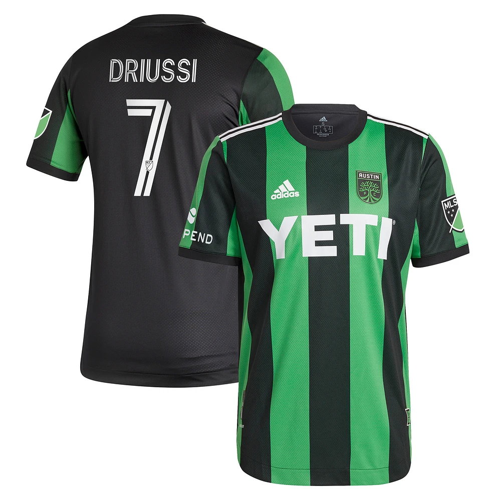 Men's adidas Sebastián Driussi Black Austin FC 2021 Primary Authentic Player Jersey