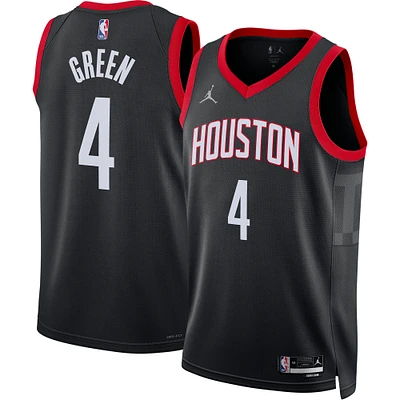 Unisex Jordan Brand Jalen Green Black Houston Rockets Swingman Jersey - Statement Edition