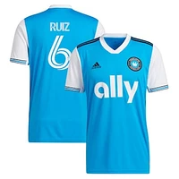 Men's adidas Sergio Ruiz Blue Charlotte FC 2022 Primary Replica Player Jersey