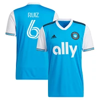 Men's adidas Sergio Ruiz Blue Charlotte FC 2022 Primary Replica Player Jersey