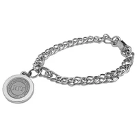 Women's Silver Rochester Institute of Technology Tigers Charm Bracelet