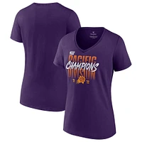 Women's Fanatics Purple Phoenix Suns 2022 Pacific Division Champions Locker Room V-Neck T-Shirt