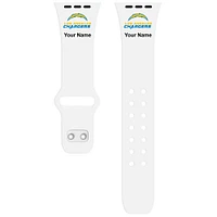 Los Angeles Chargers 42/44/45mm Personalized Silicone Apple Watch Band