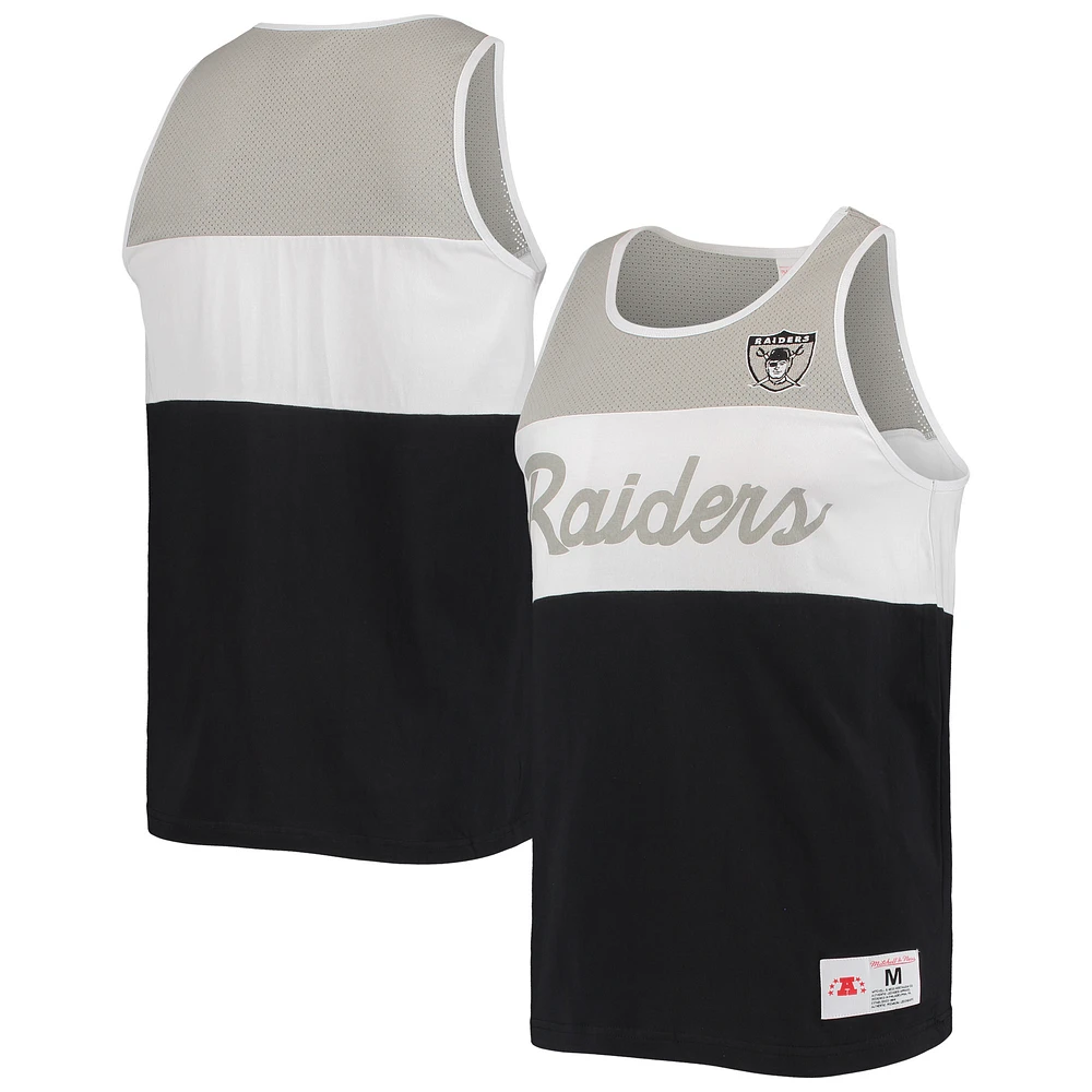 Men's Mitchell & Ness Black Las Vegas Raiders Team Tank Top