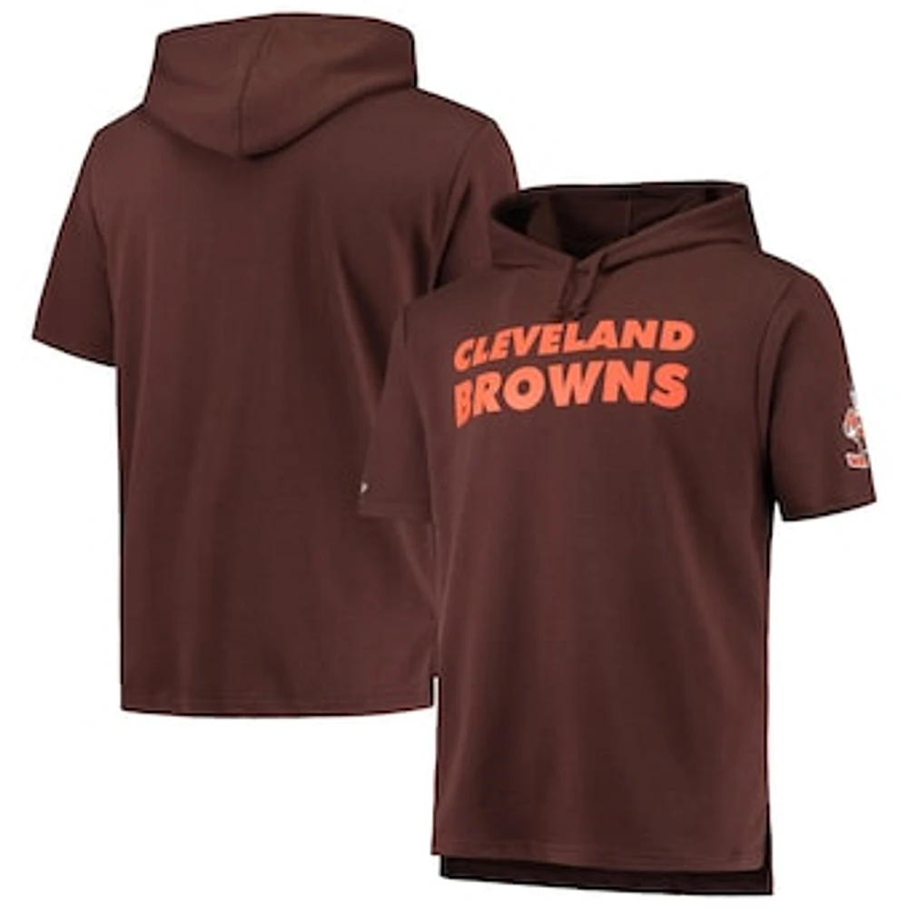 Men's Mitchell & Ness Brown Cleveland Browns Game Day Hoodie T-Shirt