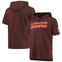 Men's Mitchell & Ness Brown Cleveland Browns Game Day Hoodie T-Shirt