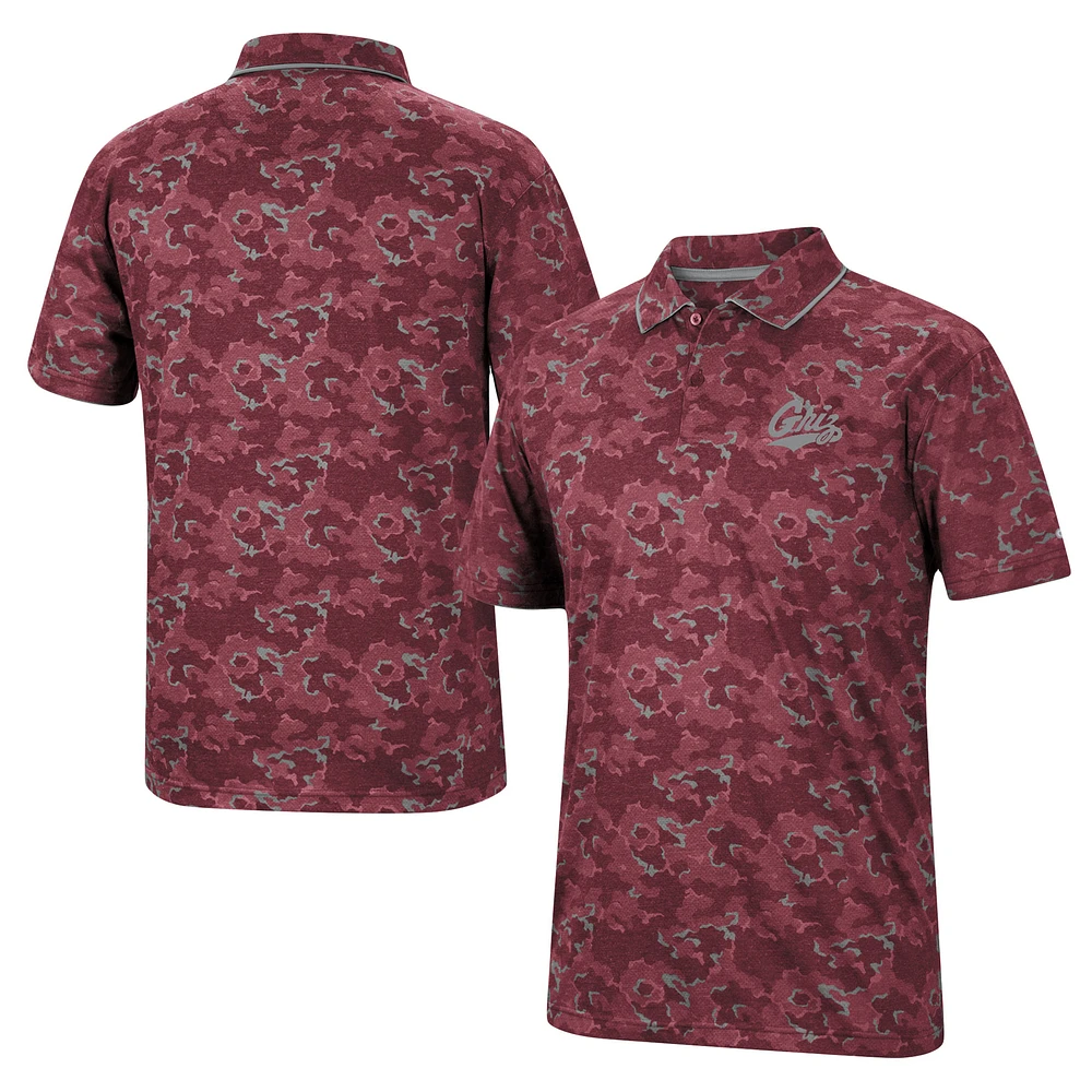 Men's Colosseum Maroon Montana Grizzlies Speedman Polo