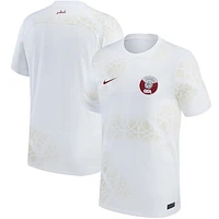 Men's Nike White Qatar National Team 2022/23 Away Replica Jersey