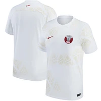 Men's Nike White Qatar National Team 2022/23 Away Replica Jersey