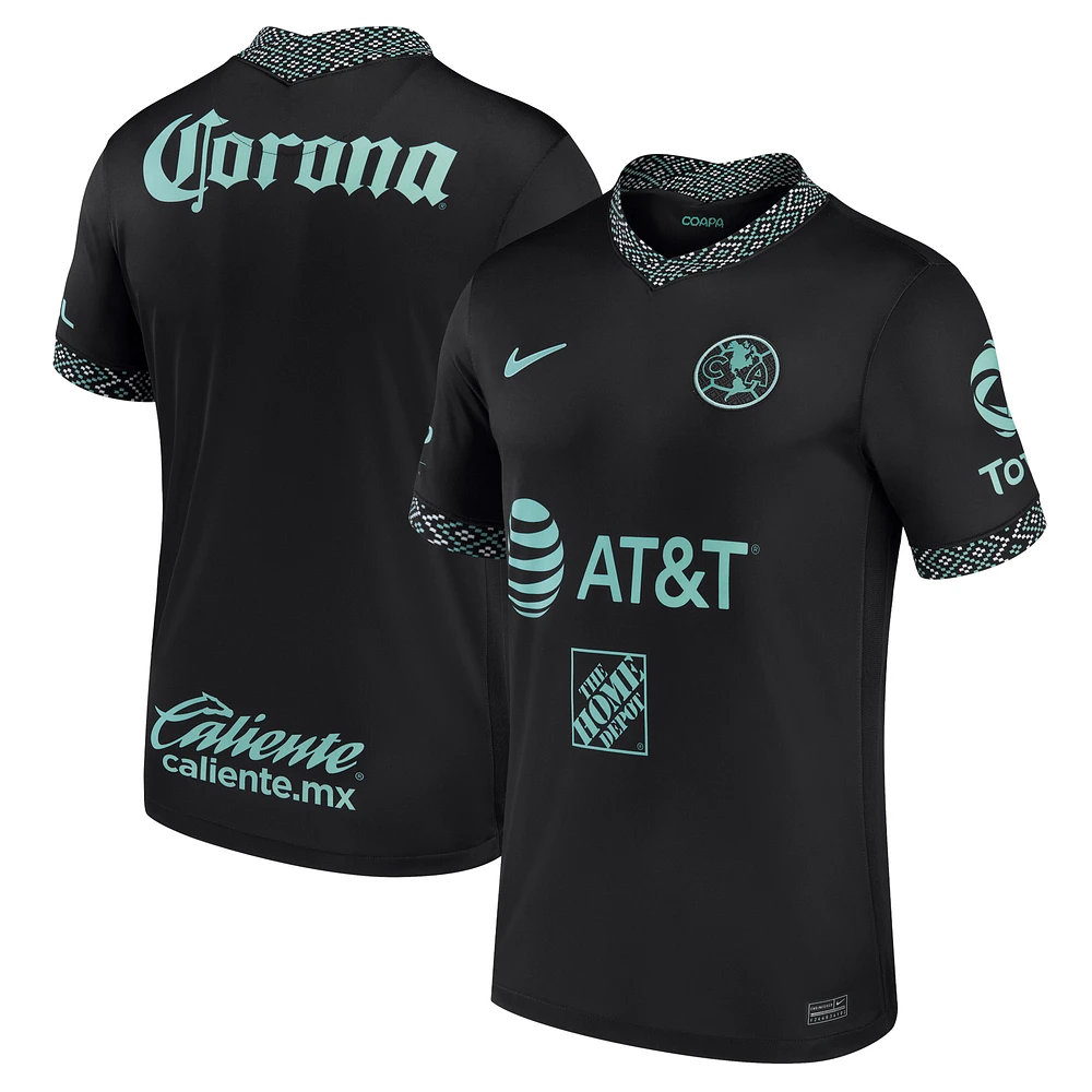 Men's Nike Black Club America 2021/22 Third Replica Jersey