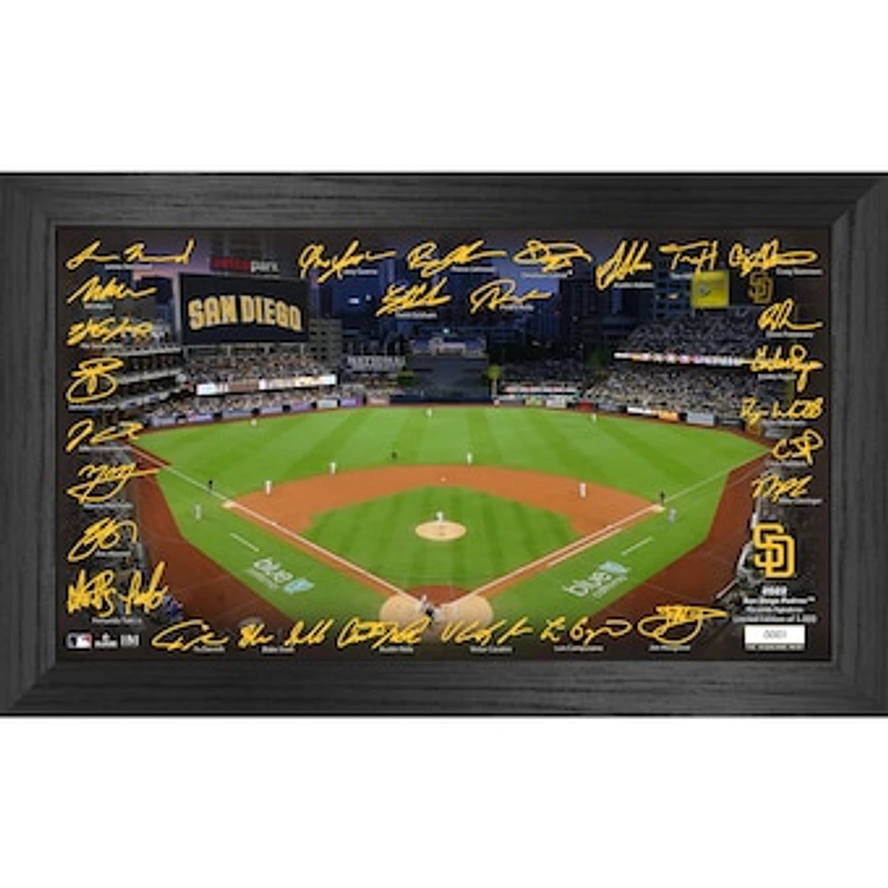 Highland Mint San Diego Padres 12" x 20" Facsimile Signature Field - Framed Photo