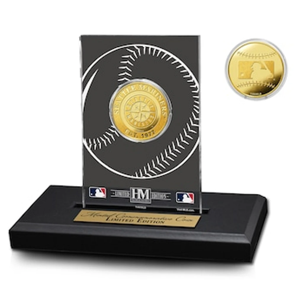 Highland Mint Seattle Mariners 3" x 5" Acrylic Gold Coin - Desktop Display