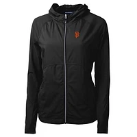 Women's Cutter & Buck Black San Francisco Giants Adapt Eco Knit Full-Zip Jacket