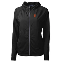 Women's Cutter & Buck Black San Francisco Giants Adapt Eco Knit Full-Zip Jacket