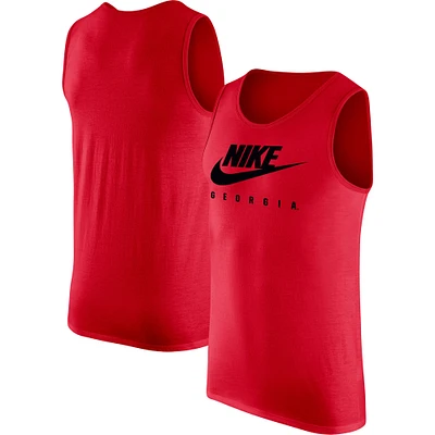 Men's Nike Georgia Bulldogs Futura Performance Scoop Neck Tank Top