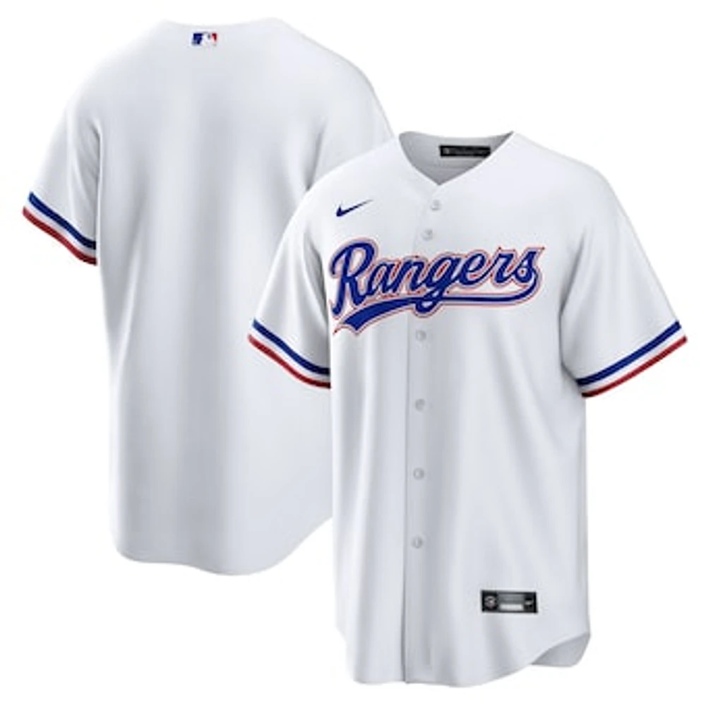 Men's Nike White Texas Rangers Home Blank Replica Jersey