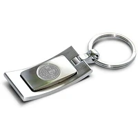Silver Oberlin Yeomen Team Logo Curve Key Ring