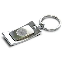 Silver Phillips Exeter Academy Big Red Team Logo Curve Key Ring