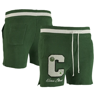 Men's NBA x Keiser Clark Green Boston Celtics No Caller ID Knit Shorts