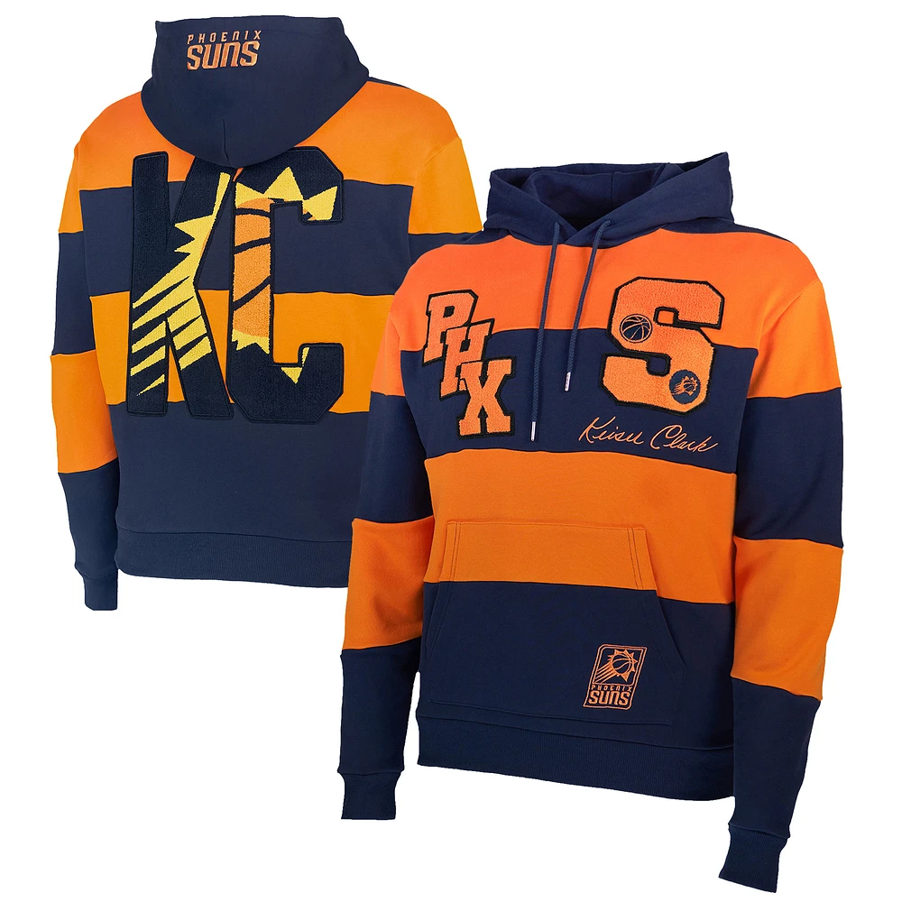 Men's NBA x Keiser Clark Navy/Orange Phoenix Suns No Caller ID Pullover Hoodie