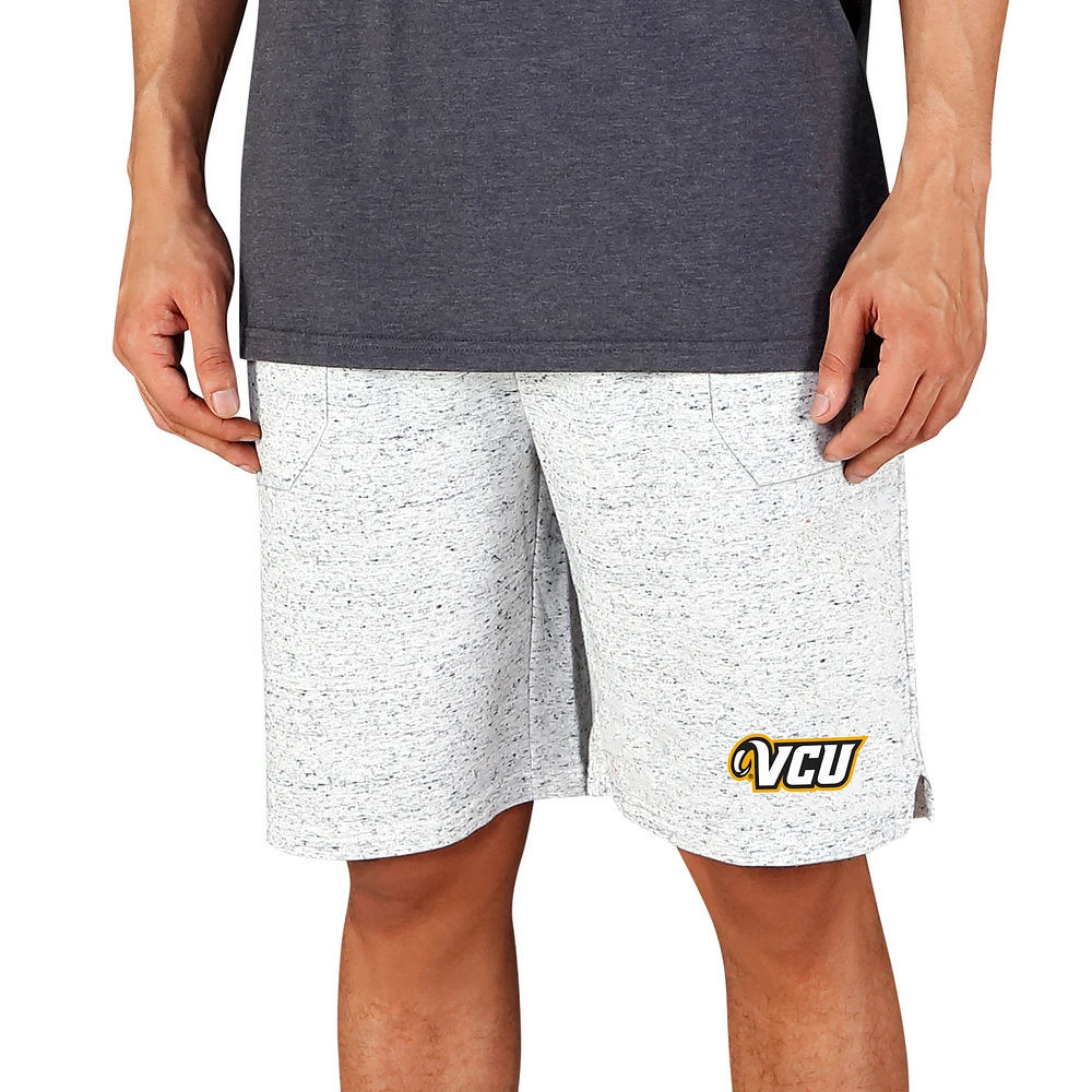 Men's Concepts Sport White/Charcoal VCU Rams Throttle Knit Jam Shorts