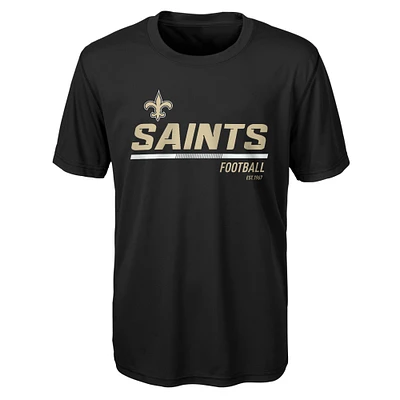 Youth Black New Orleans Saints Engage - T-Shirt