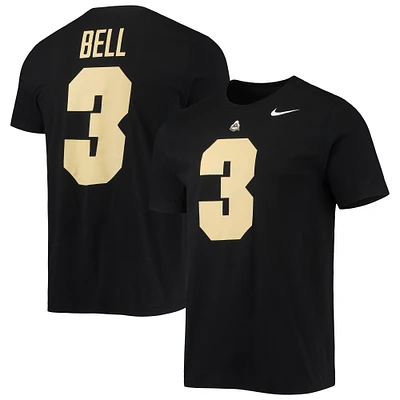 Men's Nike David Bell Black Purdue Boilermakers 2022 NFL Draft Name & Number T-Shirt