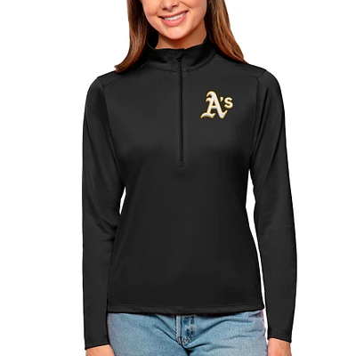 Women's Antigua Athletics Tribute Quarter-Zip Pullover Top