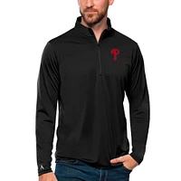 Men's Antigua Philadelphia Phillies Tribute Quarter-Zip Pullover Top