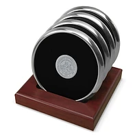Silver Hood College Blazers -Piece Coaster Set