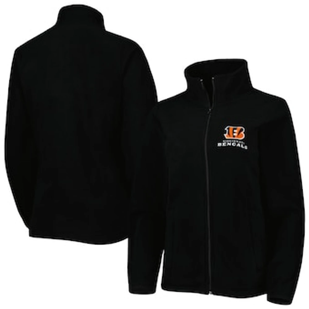 Women's Dunbrooke Black Cincinnati Bengals Hayden Polar Fleece Full-Zip Jacket