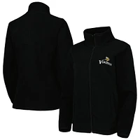 Women's Dunbrooke Black Minnesota Vikings Hayden Polar Fleece Full-Zip Jacket