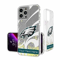 Philadelphia Eagles Personalized Tilt Design iPhone Glitter Phone Case