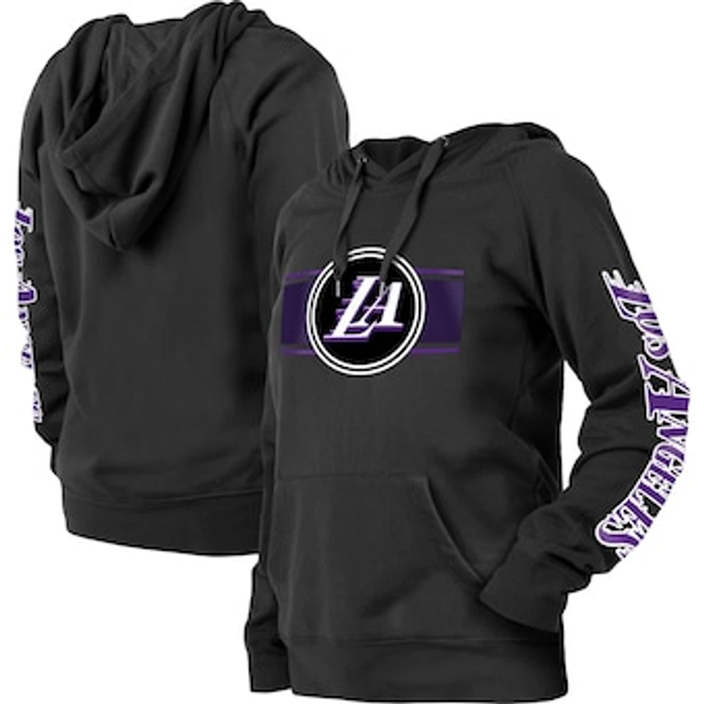 Women's New Era Black Los Angeles Lakers 2022/23 City Edition Pullover Hoodie