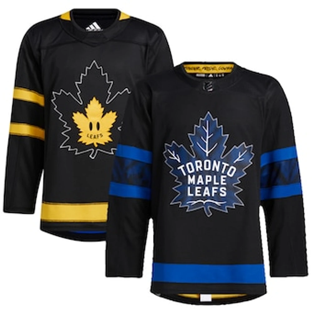 Men's adidas Black - Authentic Toronto Maple Leafs x drew house Alternate Blank Jersey