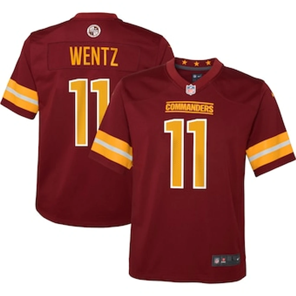 Youth Nike Carson Wentz Burgundy Washington Commanders Game Jersey