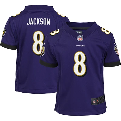 Toddler Nike Lamar Jackson Purple Baltimore Ravens Game - Jersey