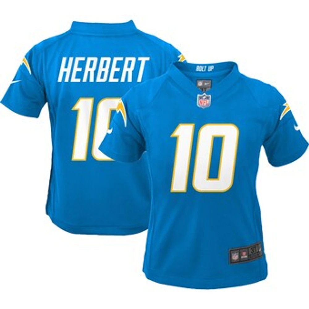 Preschool Nike Justin Herbert Powder Blue Los Angeles Chargers Game - Jersey