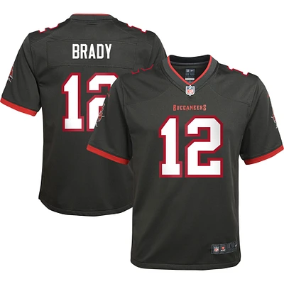 Youth Nike Tom Brady Pewter Tampa Bay Buccaneers Game - Jersey