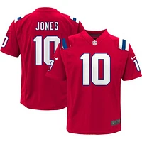 Youth Nike Mac Jones Red New England Patriots Game - Jersey