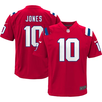 Youth Nike Mac Jones Red New England Patriots Game - Jersey