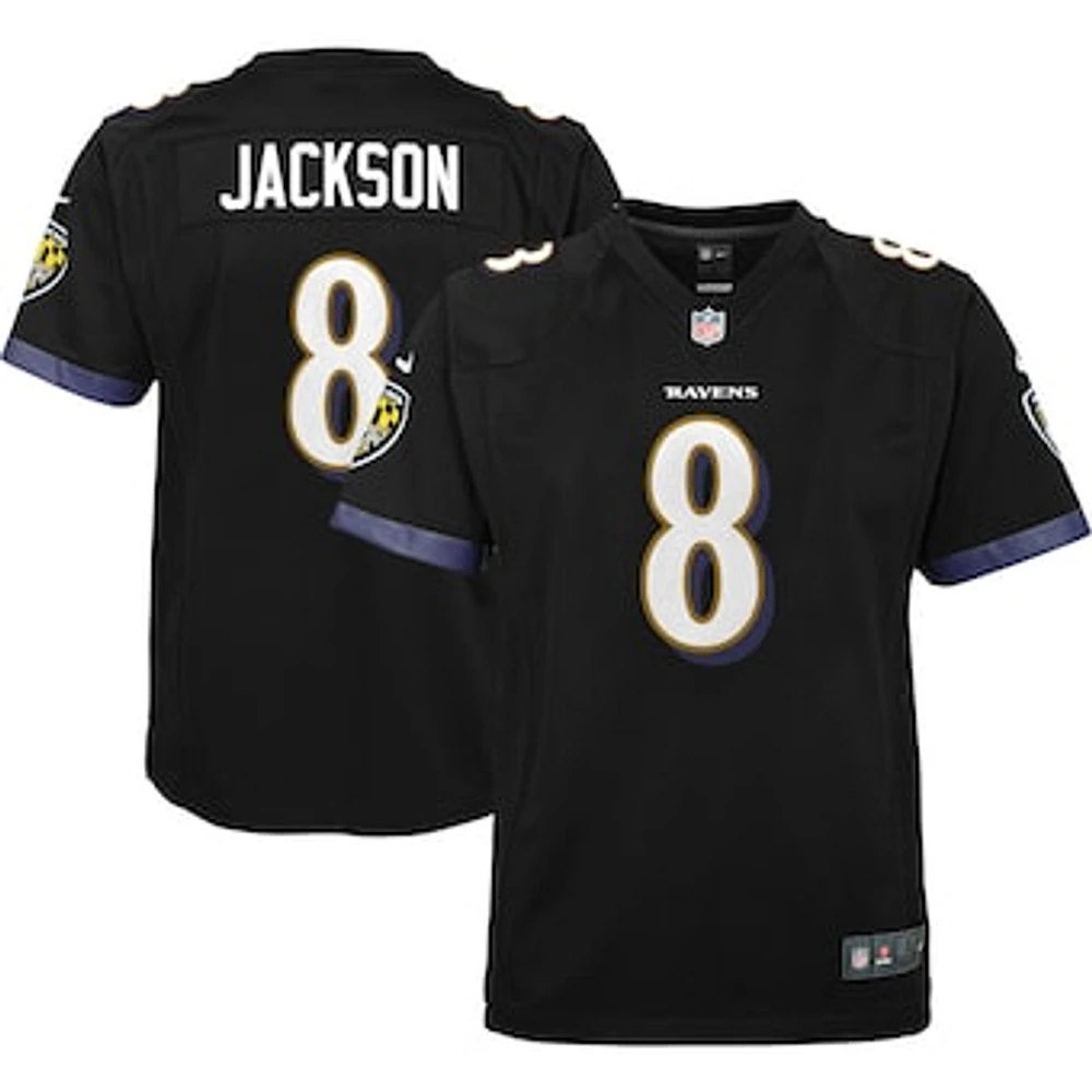 Youth Nike Lamar Jackson Black Baltimore Ravens Game - Jersey