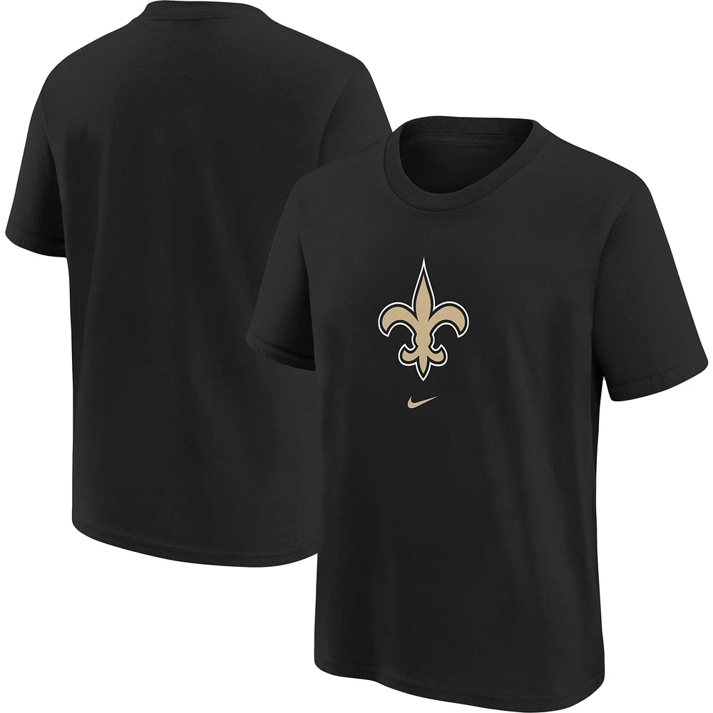 Preschool Nike Black New Orleans Saints Logo Football - T-Shirt