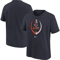 Preschool Nike Navy Chicago Bears Icon Wordmark - T-Shirt